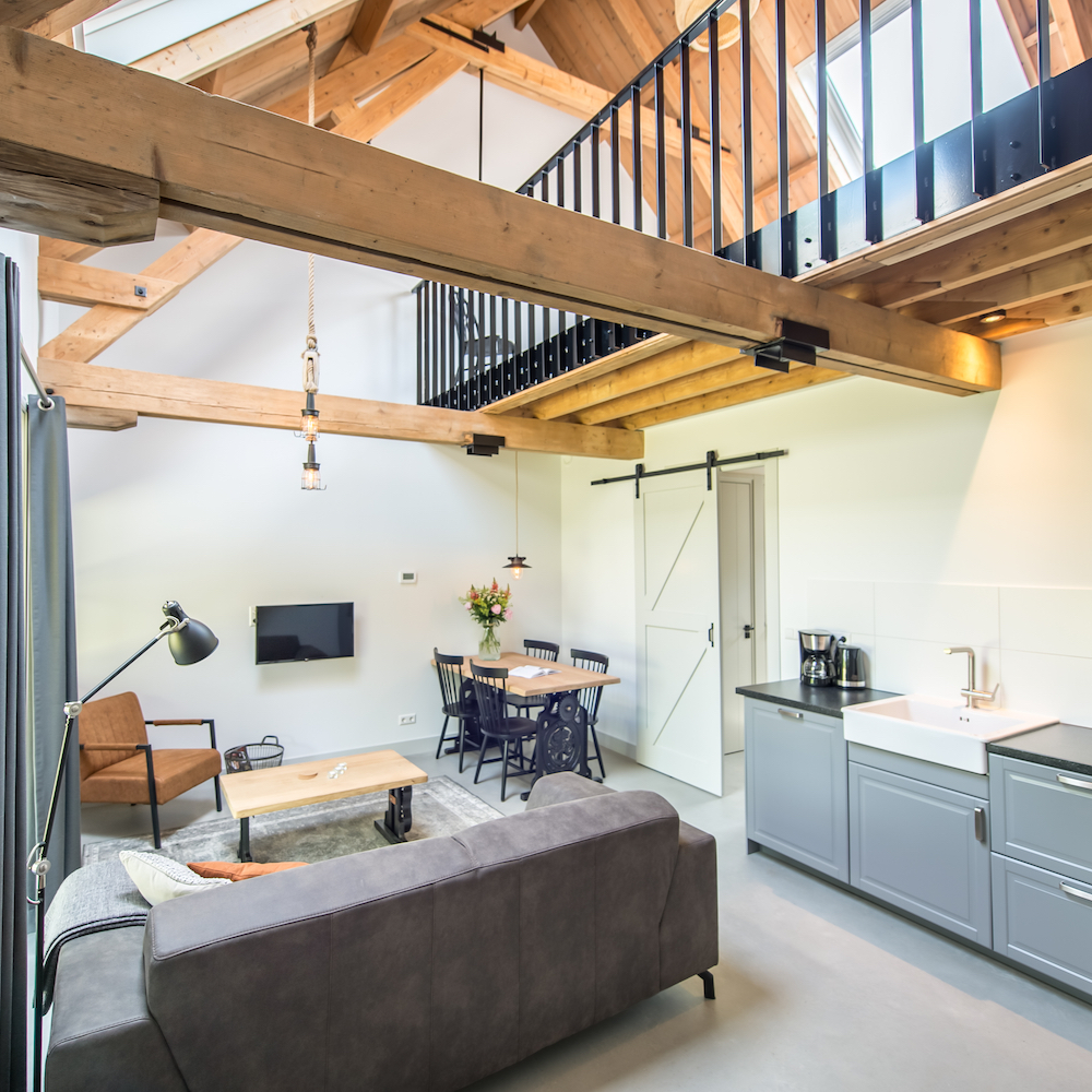 Overzicht van het vakantie appartement op de Hofstede