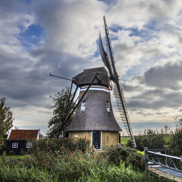 Molen in Friesland ingericht als vakantiehuis