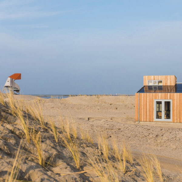 Een van de huizen op Landal Marker Wadden