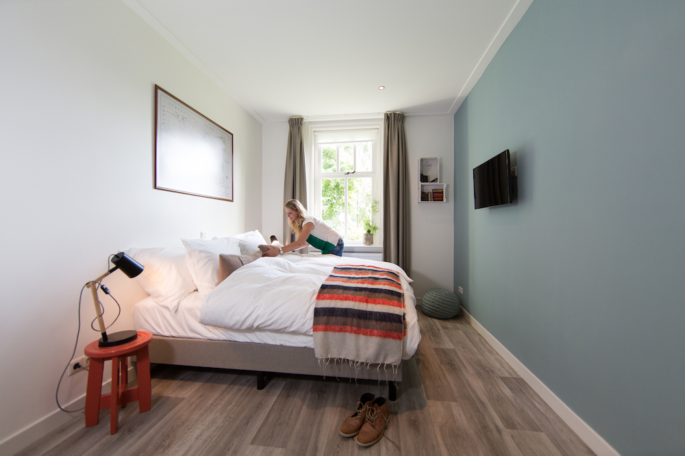 Moderne slaapkamer vakantiehuis in Twente