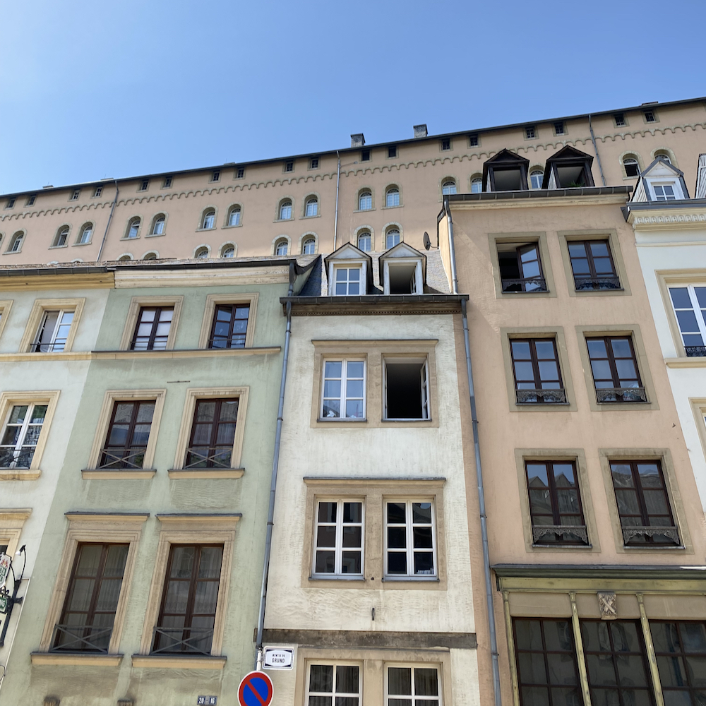 Gevels in Luxemburg stad