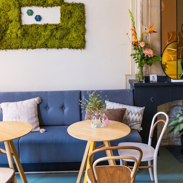 Lounge in het boutique hotel in Dordrecht