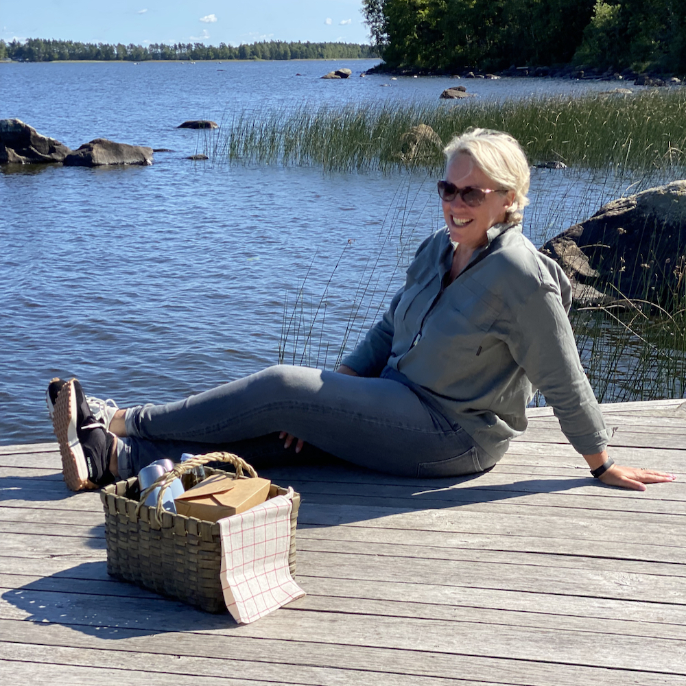 Picknicken aan het water