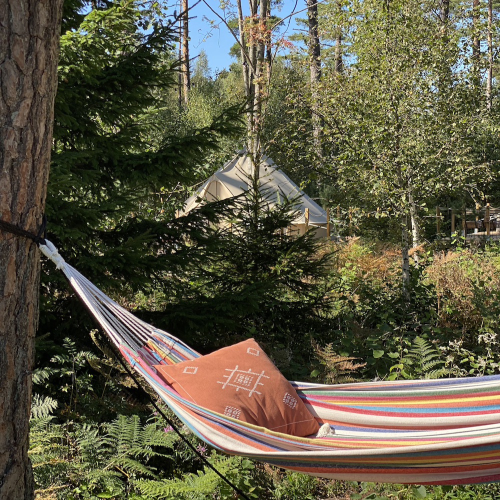 Genieten in een hangmat in Zuid Smaland