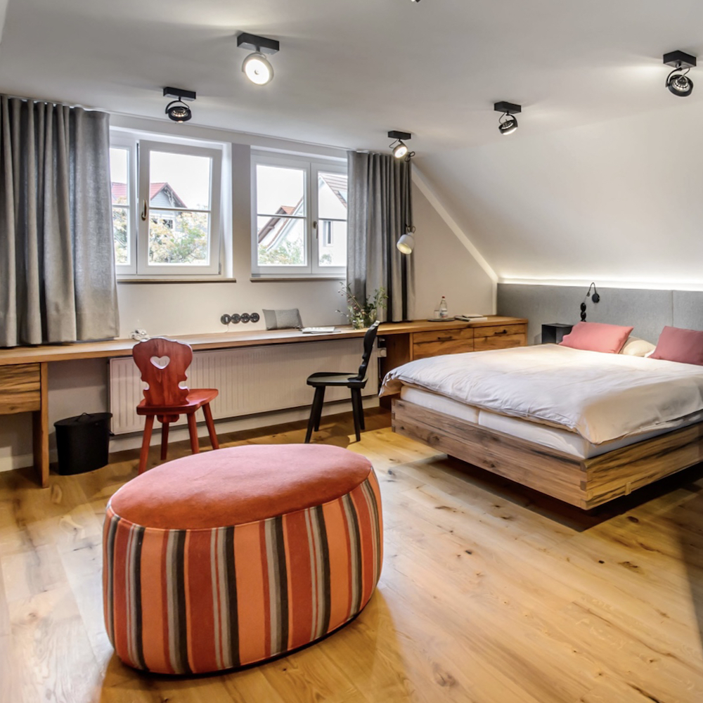 Ruime hotelkamer in bio hotel