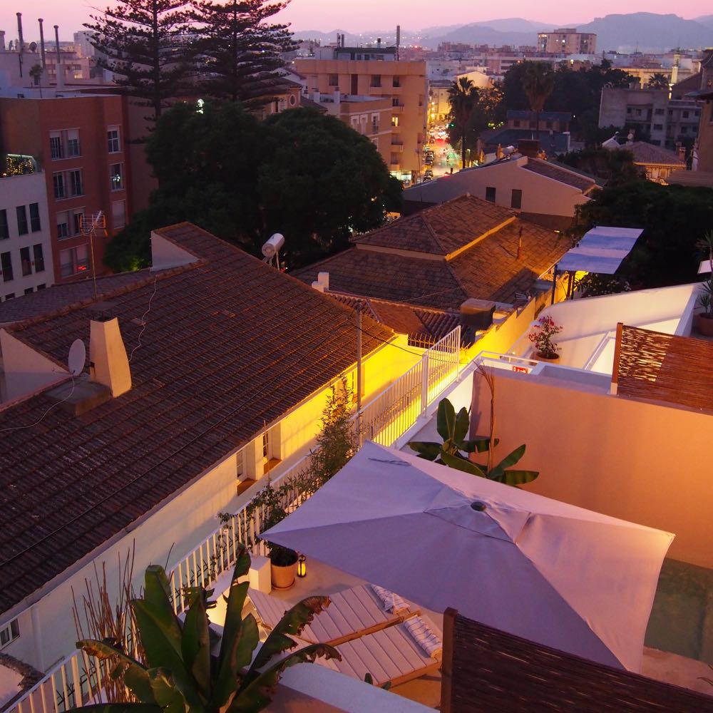 Uitzicht op de stad Malaga